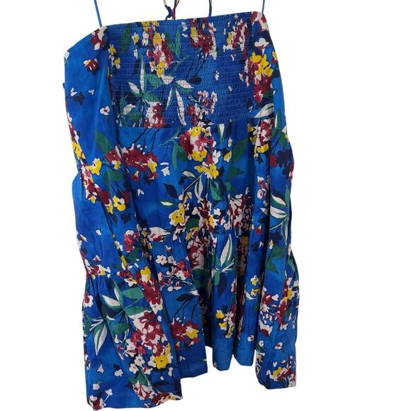 NEW Anthropologie Plus Size Emily Halter Mini Dress Blue Pockets Halter 3X $140 - Picture 12 of 16